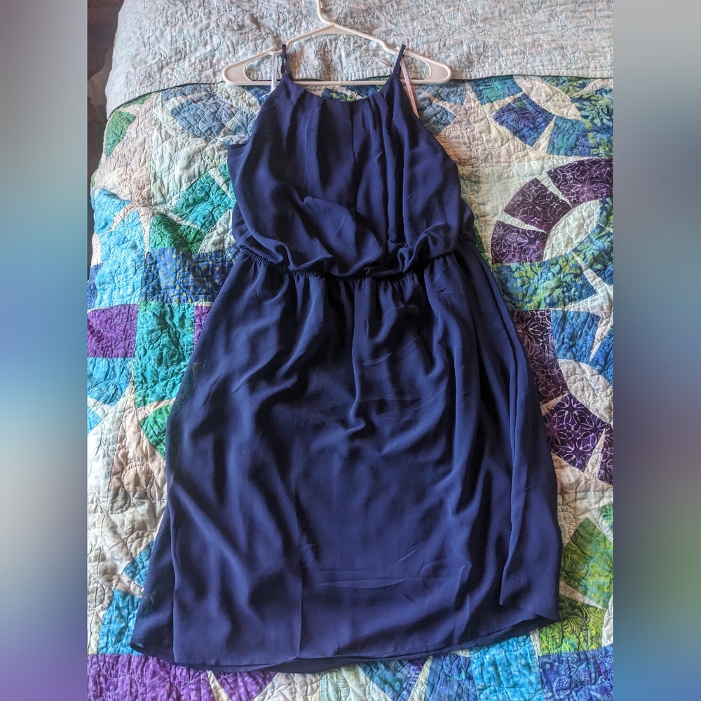 Navy blue short dress